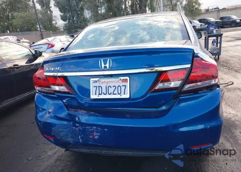 2013 Honda Civic Lx из США, поврежденный, VIN 19XFB2F55DE290252
